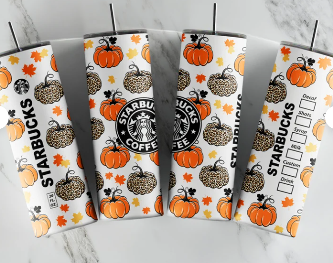 20 oz. Halloween starbucks tumbler