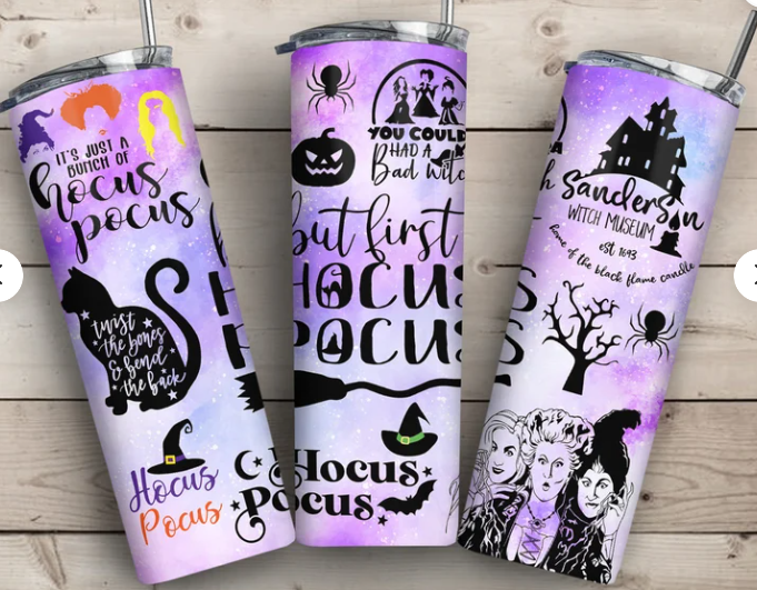 20 oz. Hocus Pocus drink tumbler