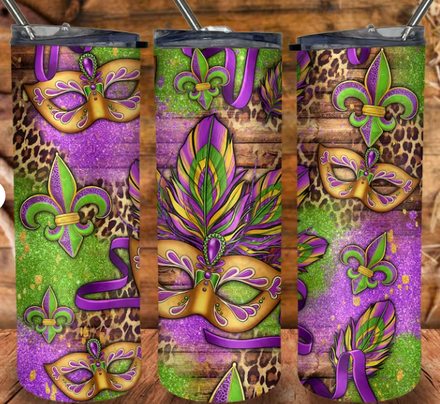 Mardi Gras 20 oz. Tumbler