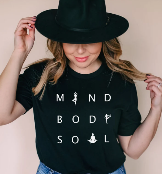 Mind, Body, Soul Yoga Tee